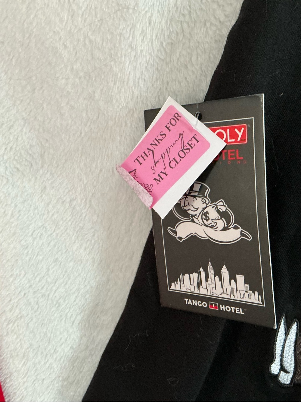 Tango Hotel Black Graphic Tag Hoodie